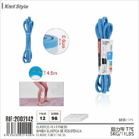 [8435632021420] ELASTICO PER FITNESS 5KG/11LBS 82*8CM