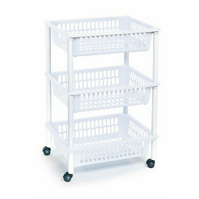 [8436552633908] CARRELLO A 3 PIANI BIANCO