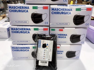 [8436588818959] MASCHERINA CHIRURGICA NERO 10 PZ
