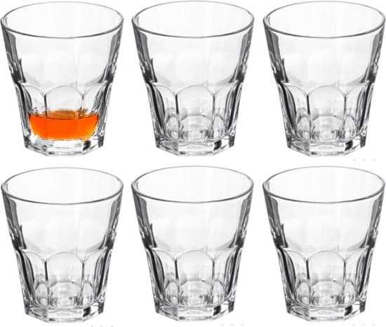 [8445255184112] PACK 6 BICCHIERI DA ACQUA IN VETRO CASABLANCA 180