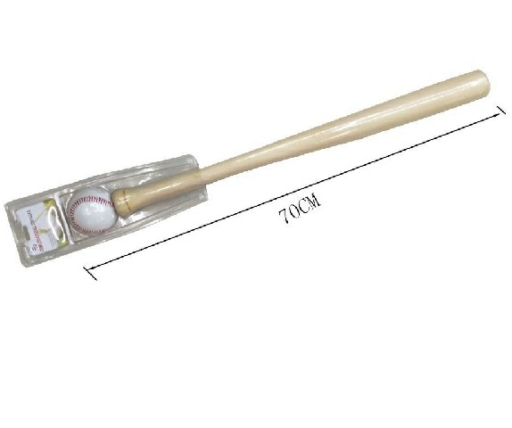 [8532105078148] MAZZA DA BASEBALL IN LEGNO + PALLA