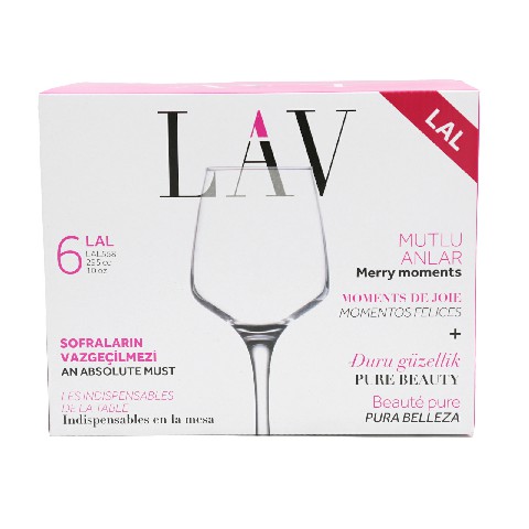 [8692952052095] SET 6 VINO TAZZA 295CC LAL