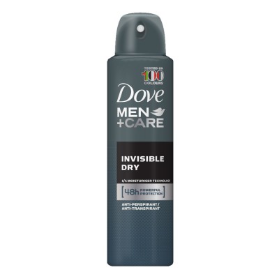 [8711600532397] DOVE DEO SPRAY 150ML MEN INVISIBLE DRY IMPORT