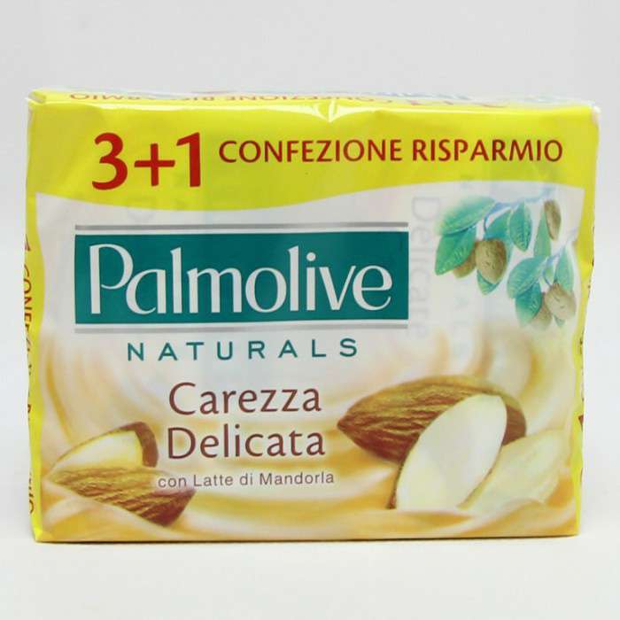[8714789699110] PALMOLIVE SAPONE 3+1PZ CREME LATTE MANDORLA
