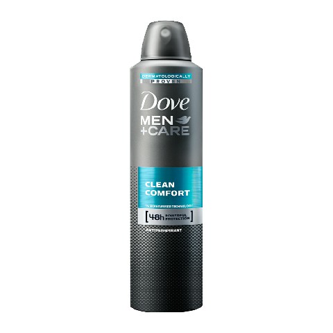 [8717644579107] DOVE MEN DEO SPRAY 150 CLEAN COMFORT