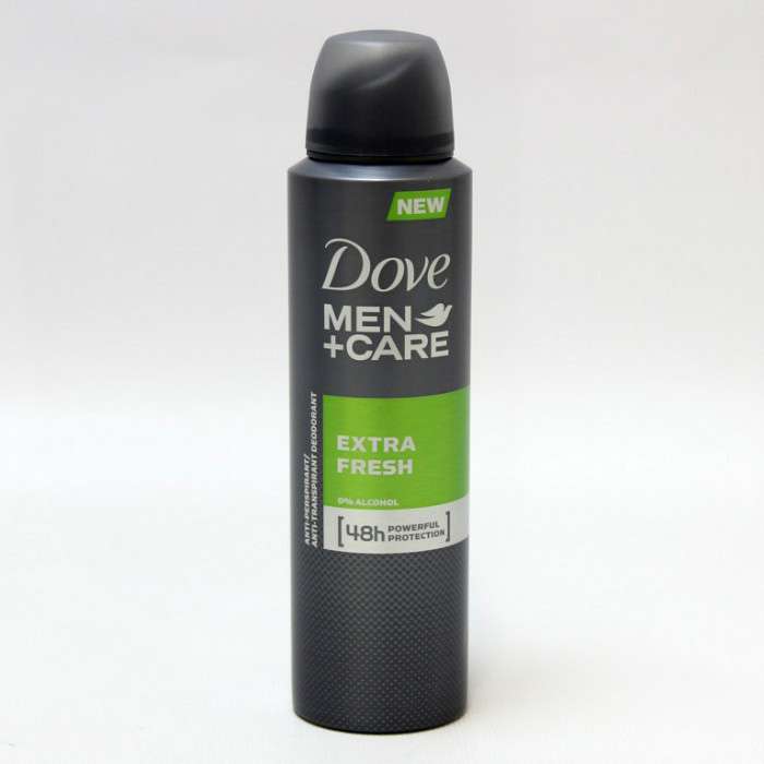 [8717644579886] DOVE DEO SPRAY 150ML MEN EXTRA FRESH