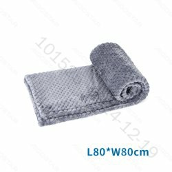 [8719138047598] COPERTA IN FLANELLA JACQUARD GRIGIO,L80*W80CM,S