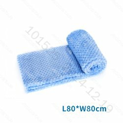 [8719138047628] COPERTA IN FLANELLA JACQUARD BLU,L80*W80CM,S
