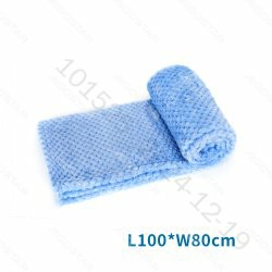[8719138047635] COPERTA IN FLANELLA JACQUARD BLU,L100*W80CM,M