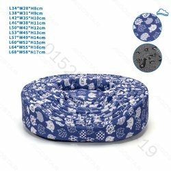[8719138098156] CUCCIA CON STAMPE ANIMALI  SET DI 10 PZ  BLU