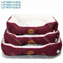 [8719138205264] SET DI 3 CUSCINI IN VELLUTO PV BORDEAUX