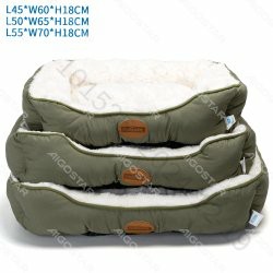 [8719138205349] SET DI 3 CUSCINI IN VELLUTO PV VERDE MILITARE