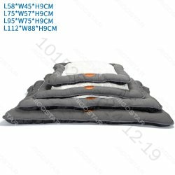 [8719138205554] SET DI 3 CUSCINI IN VELLUTO PV GRIGIO,L58*W45*H9CM