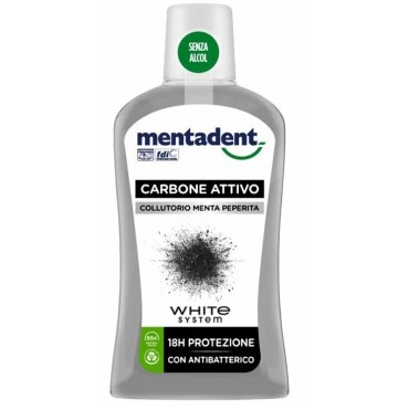 [8720181086847] MENTADENT COLLUTORIO 500ML CARBONE