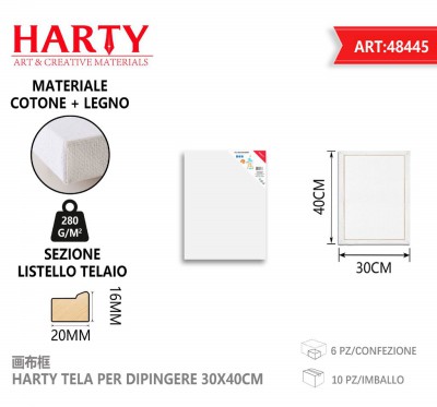 [8828009484452] TELA PER DIPINGERE 30X40CM