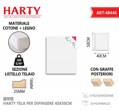 [8828009484469] TELA PER DIPINGERE 40X50CM