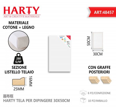 [8828009484575] TELA PER DIPINGERE 30X50CM