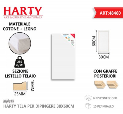 [8828009484605] TELA PER DIPINGERE 30X60CM