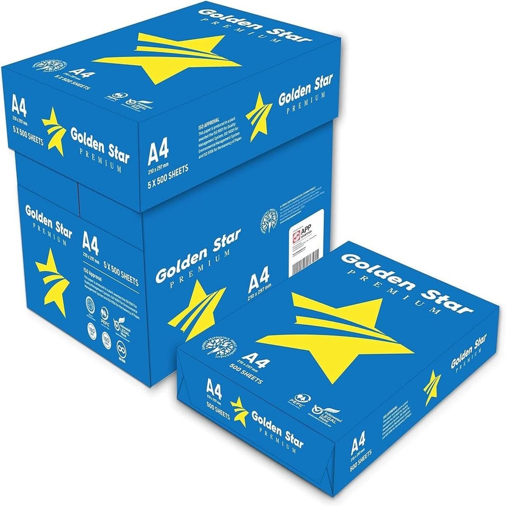 [8991389137246] CARTA FOT.GOLDENSTAR PREMIUM A4 GR.75