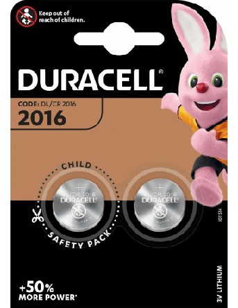 [5000394203884] DURACELL BOTTONE 2016 2PZ