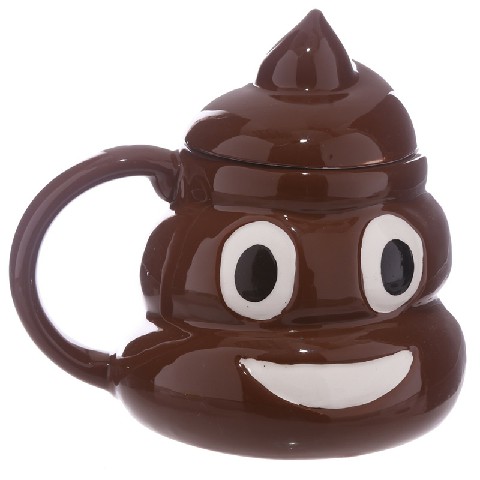 [5055071715167] TAZZA EMOTIVE CON COPERCHIO - POOP