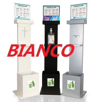 [9993000002123] COLONNINA METALO COMPLETO BIANCO
