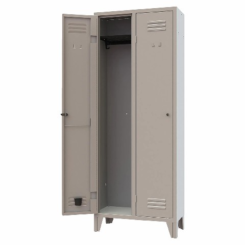 [9993000005537] SPOGLIATOIO METALLO 2ANTE 1P 69X33X18