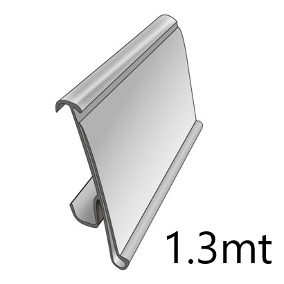 [9993000006152] PORTAPREZZO PVC A SCATTO BASCULANTE L 132 X RIPIAN