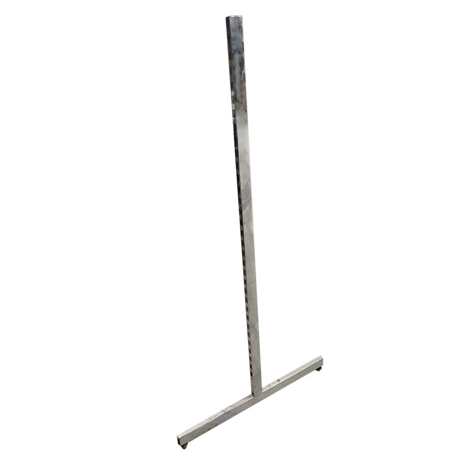 [9993000007081] SUPPORTO SCAFFALE T ARGENTO H.134CM