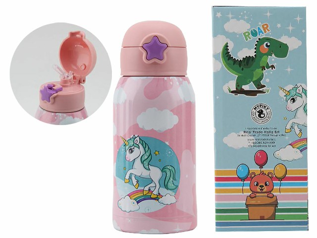 [652217882308] UNICORNO BORRACCIA TERMICA C/CANNUCCIA 500ML.