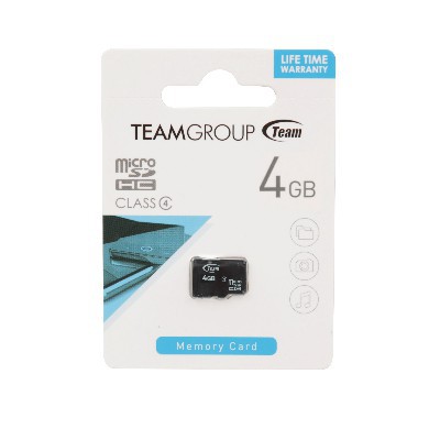 [765441001855] 4GB MICRO SD TEAM CL4