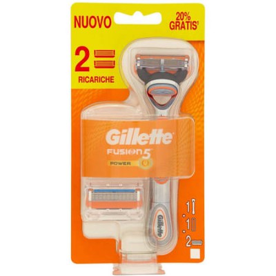 [7702018479030] GILLETTE FUSION5 POWER RASOIO+ 2 RICARICHE