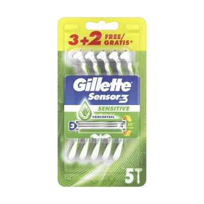 [7702018495283] GILLETTE SENSOR3 U&G SENSITIVE 3+2PZ