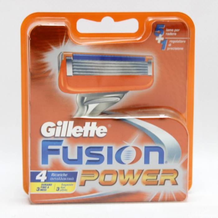 [7702018852475] GILLETTE FUSION RIC.POWER X4