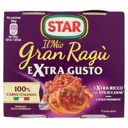 [8000050022672] STAR GRAN RAGU  180GRX2 EXTRA GUSTO