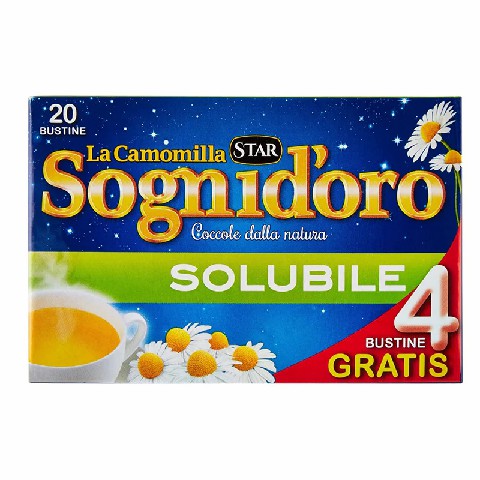 [8000050446102] SOGNI D ORO CAMOMILLA SOLUBILE 16+4 FILTRI