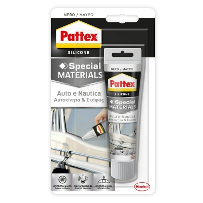 [8000053131753] PATTEX SILICONE PER AUTO E NAUTICA NERO 50ML