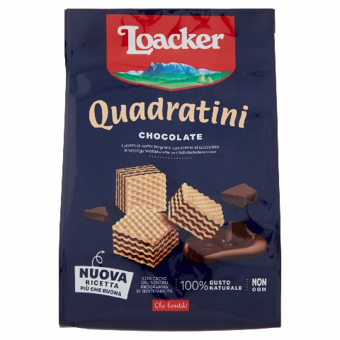 [8000380004966] LOACKER WAFER 250GR QUADRATINI CIOCCOLATO