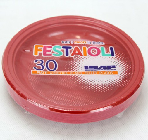 [8000536061515] FESTA ROSSO PIATTO FONDO D 220 30PZ