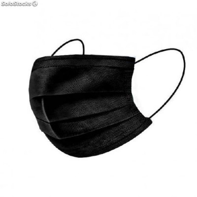 [8000559288890] MASCHERINE CHIRURGICHE ADULTI NERO