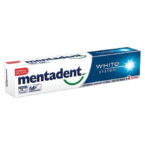 [8000630041277] MENTADENT 75ML WHITE SYSTEM