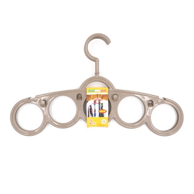 [8000856032424] SET 2 GRUCCIA PLASTICACON ANELLI PORTACRAVATTE