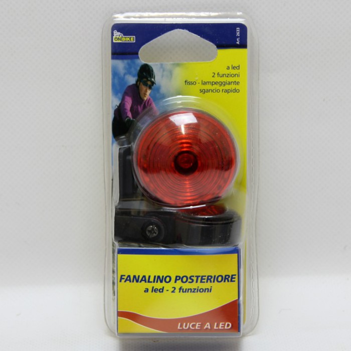 [8000866026338] FANALINO POSTERIORE  ROSSO CON BATTERIA