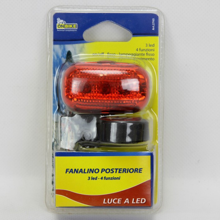 [8000866027656] FANALINO POSTERIORE 3 LED ROSSI