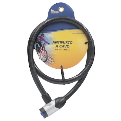 [8000866035675] ANTIFURTO ARTICOLATO CON SERRATURA LUNGHEZZA 15X12