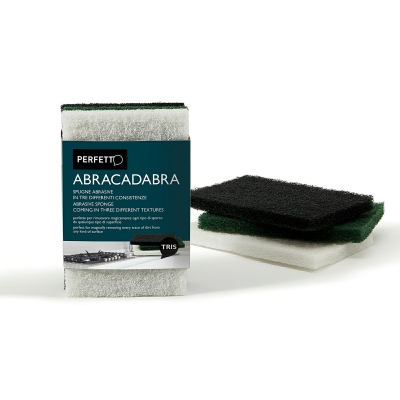 [8000957023901] PERFETTO SPUGNE ABRASIVE ABRACADABRA TRIS