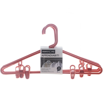[8000957050358] APPENDIABITI CON CLIP E GANCI PLASTICA SET 3PZ