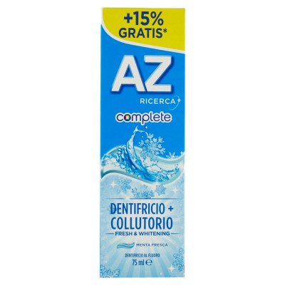 [8001090851796] AZ 75ML COMPLETE COLLUTORIO WHITENING