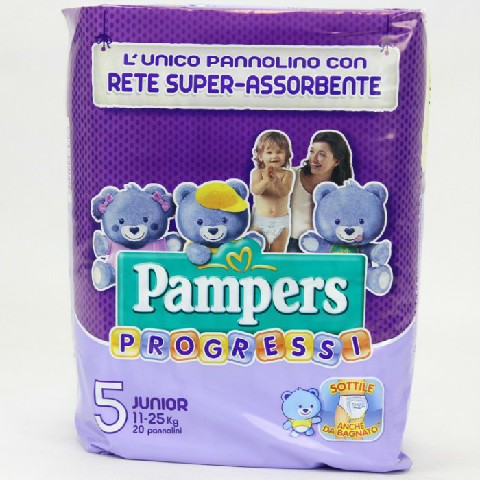 [8001480040410] PAMPERS PROGRESSI JUNIOR 11-25KG N5