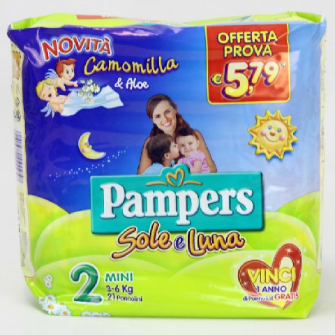 [8001480090958] PAMPERS SOLELUNA MINI N2